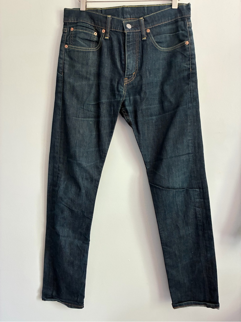 LEVIS Classic Dark Blue Straight-Leg Jeans Size 32x31